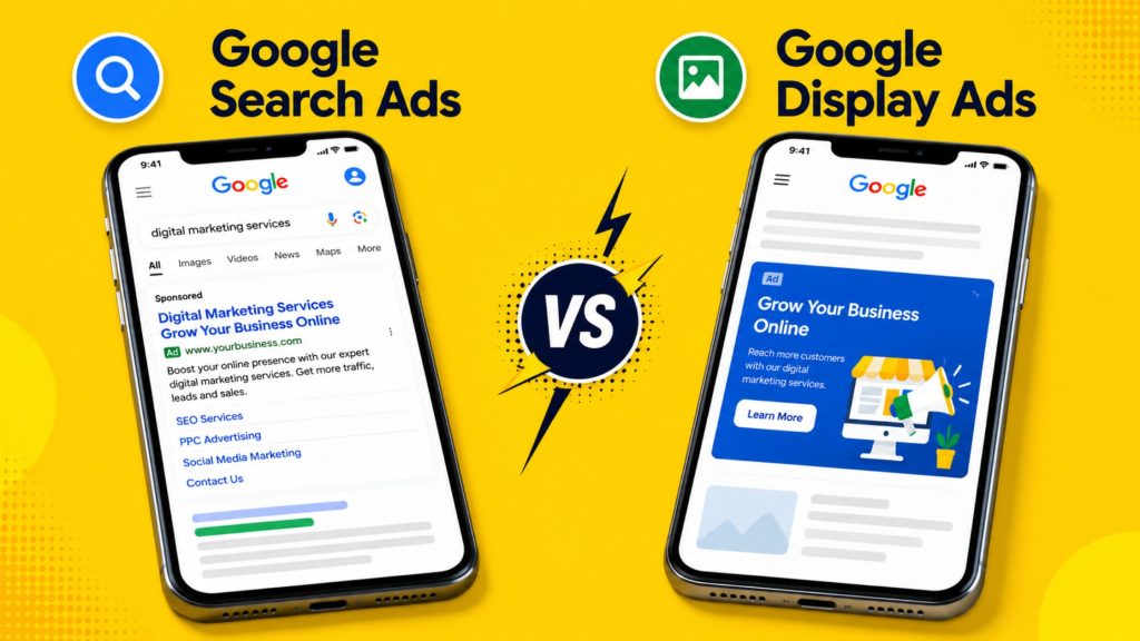 Google Search Ads vs Display Ads